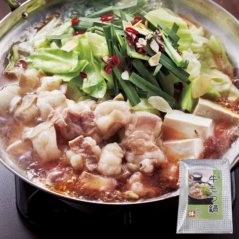 博多牛もつ鍋(醤油味)1人前