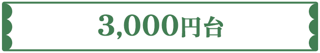 3,000円台