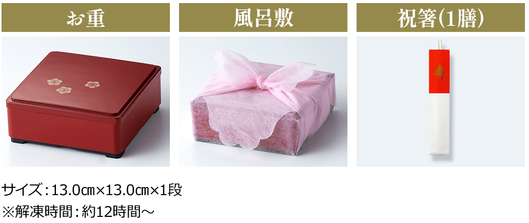 お重風呂敷祝箸