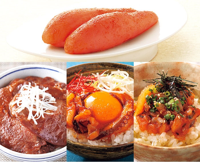 明太子とごはんにのっけてセット