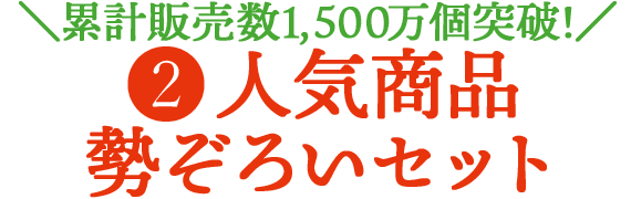 ＼累計販売数1,500万個突破！／人気商品勢ぞろいセット