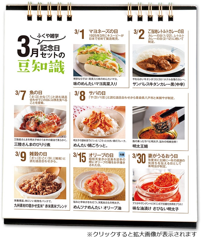 3月記念日セットの豆知識